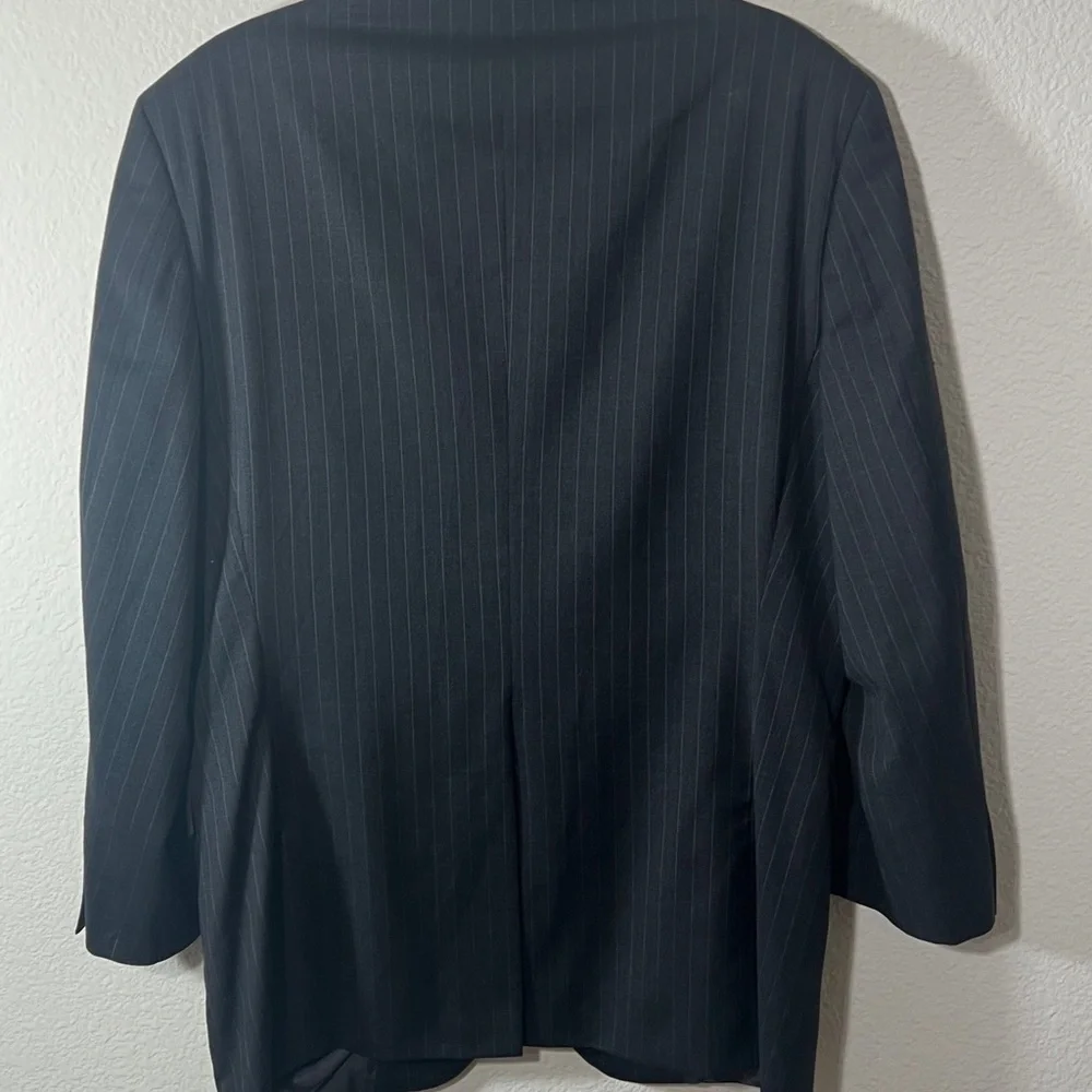 Brooks Brothers 1818 Madison Men pinstripe 100% Wool Blazer Sport Coat Jacket 42